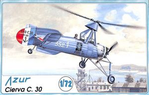 Cover from an Azur Frrom Cireva Autogiro Model Kit box